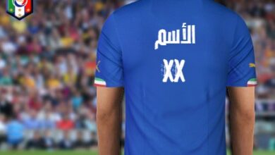 اكتب اسمك ورقمك على صورة تيشيرت المنتخب الايطالى